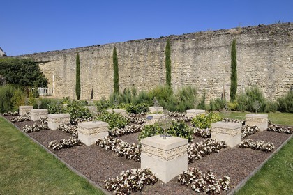France, Indre et Loire (37), Vallée de la Loire classée Patrimoine mondial de l'UNESCO, château d'Amboise, jardin d'Orient, cimetière des compagnons d'Abdel Kader