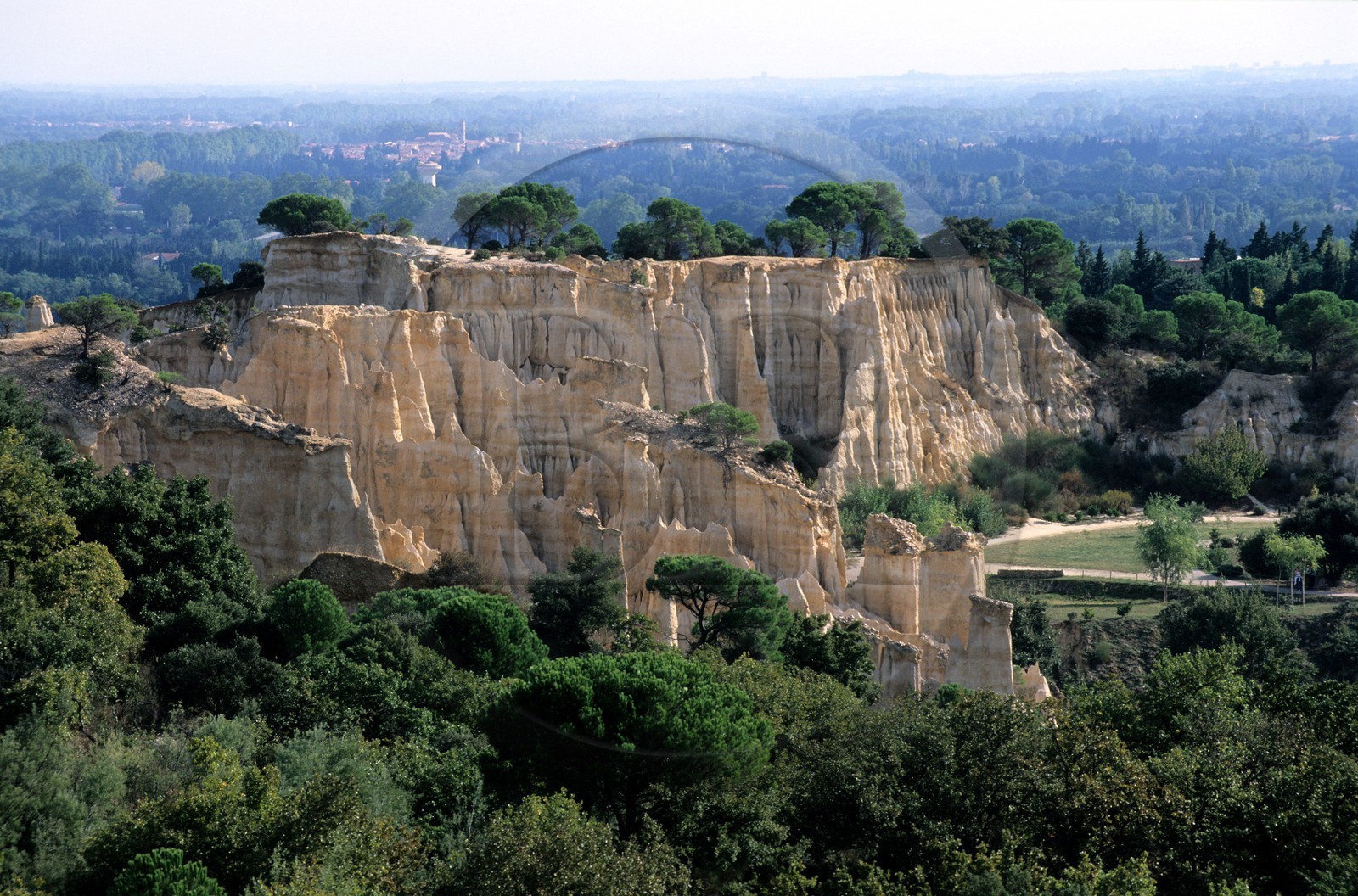 France, Pyrénées-Orientales (66), région du Ribéral, site des orgues vers Ille-sur-Têt