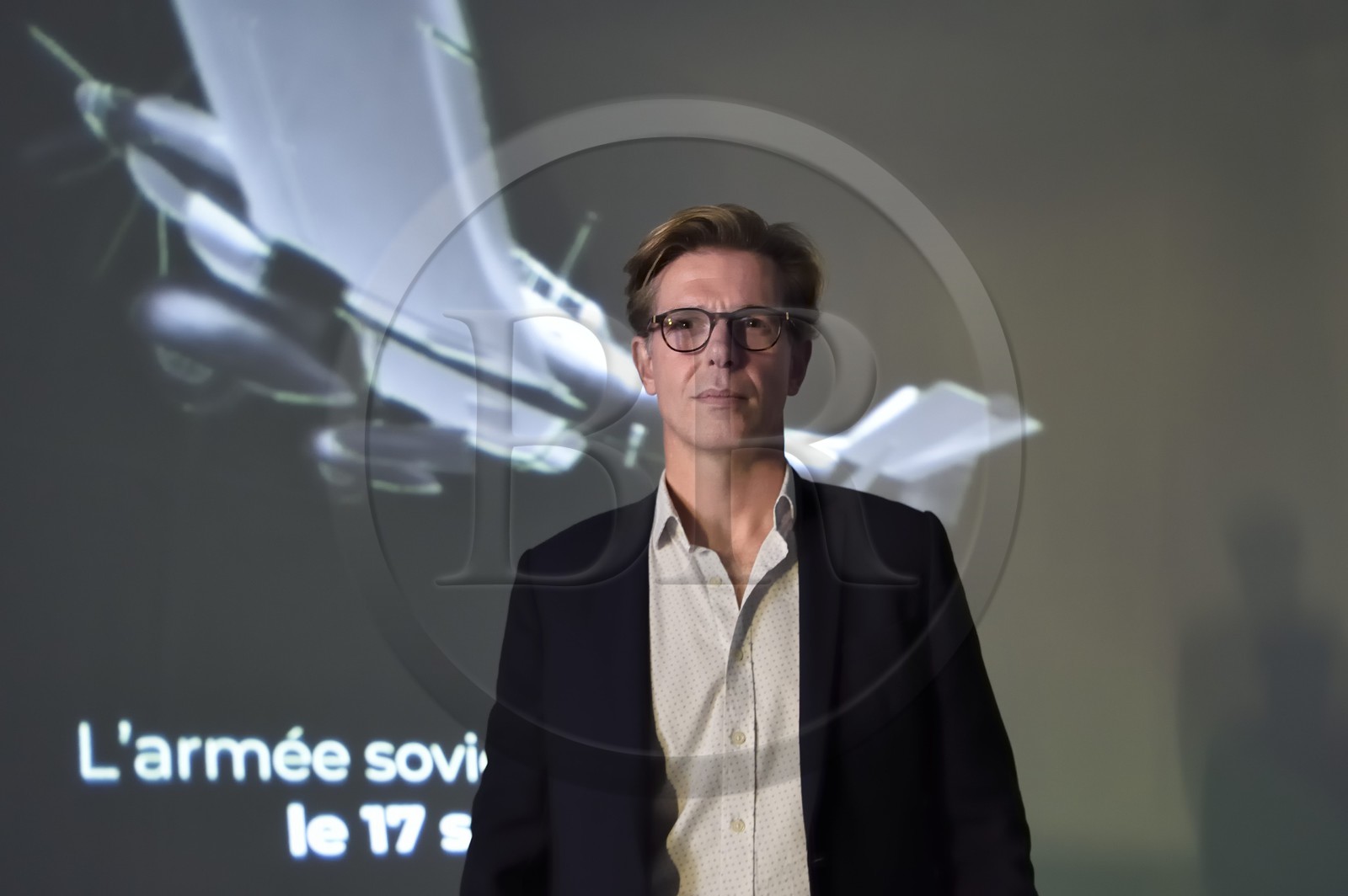 France, Calvados (14), Caen, le Mémorial pour la Paix, Franck Moulin, directeur adjoint du Mémorial