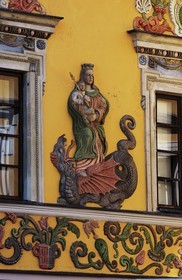 Poland, Lublin district, Renaissance city of Zamosc (Unesco World Heritage Site), the Madonna's House on Market Square, build by rich Armenians merchants