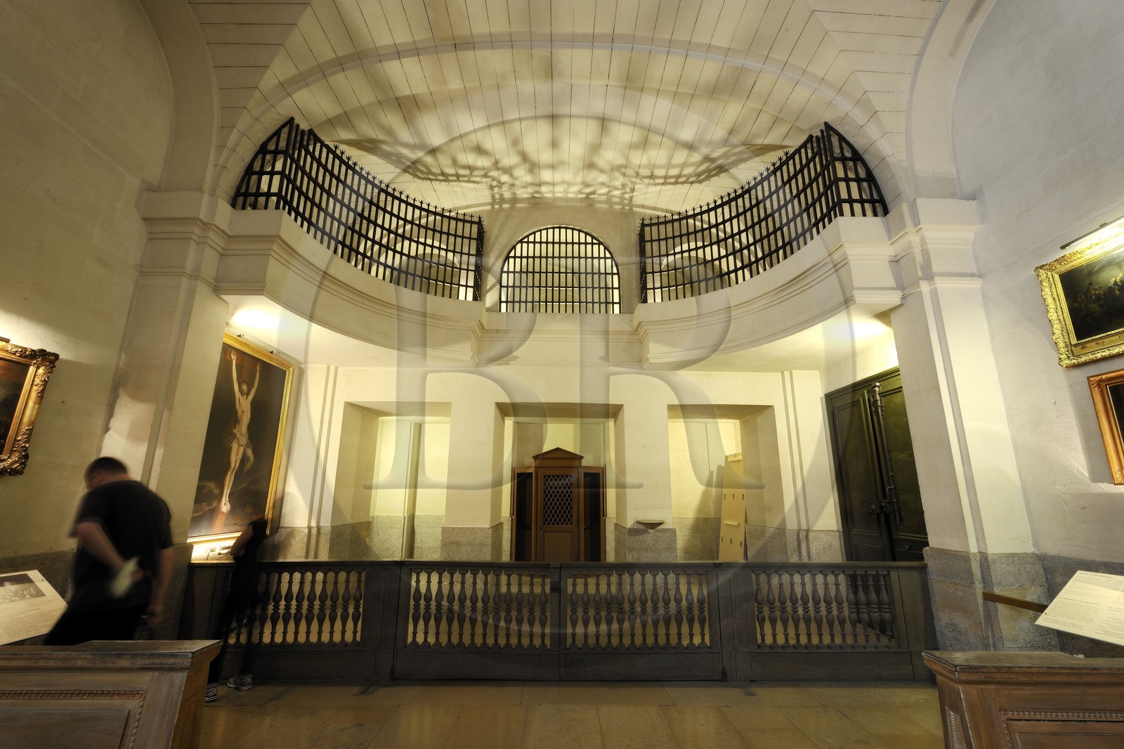 France, Paris (75), Ile de la Cité, la Conciergerie dans le Palais de Justice, les salles révolutionnaires, la chapelle dite des Girondins