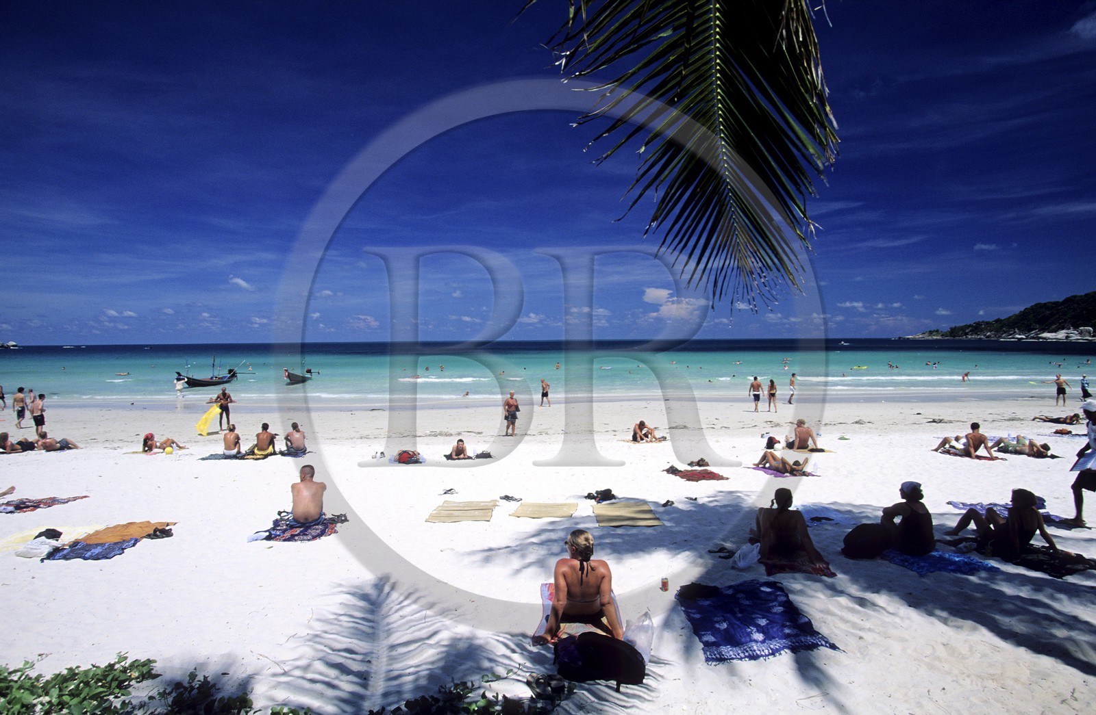Thaïlande, Archipel îles Samui, Full Moon Party sur l' île de Koh Pha-Ngan, la plage de Had Rin la veille de la fête