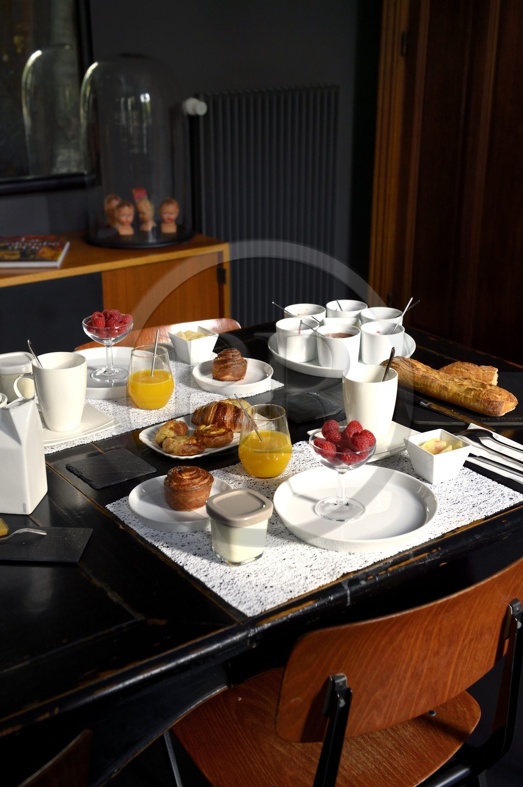 France, Meurthe-et-Moselle, Nancy, guest house Villa 1901, breakfast