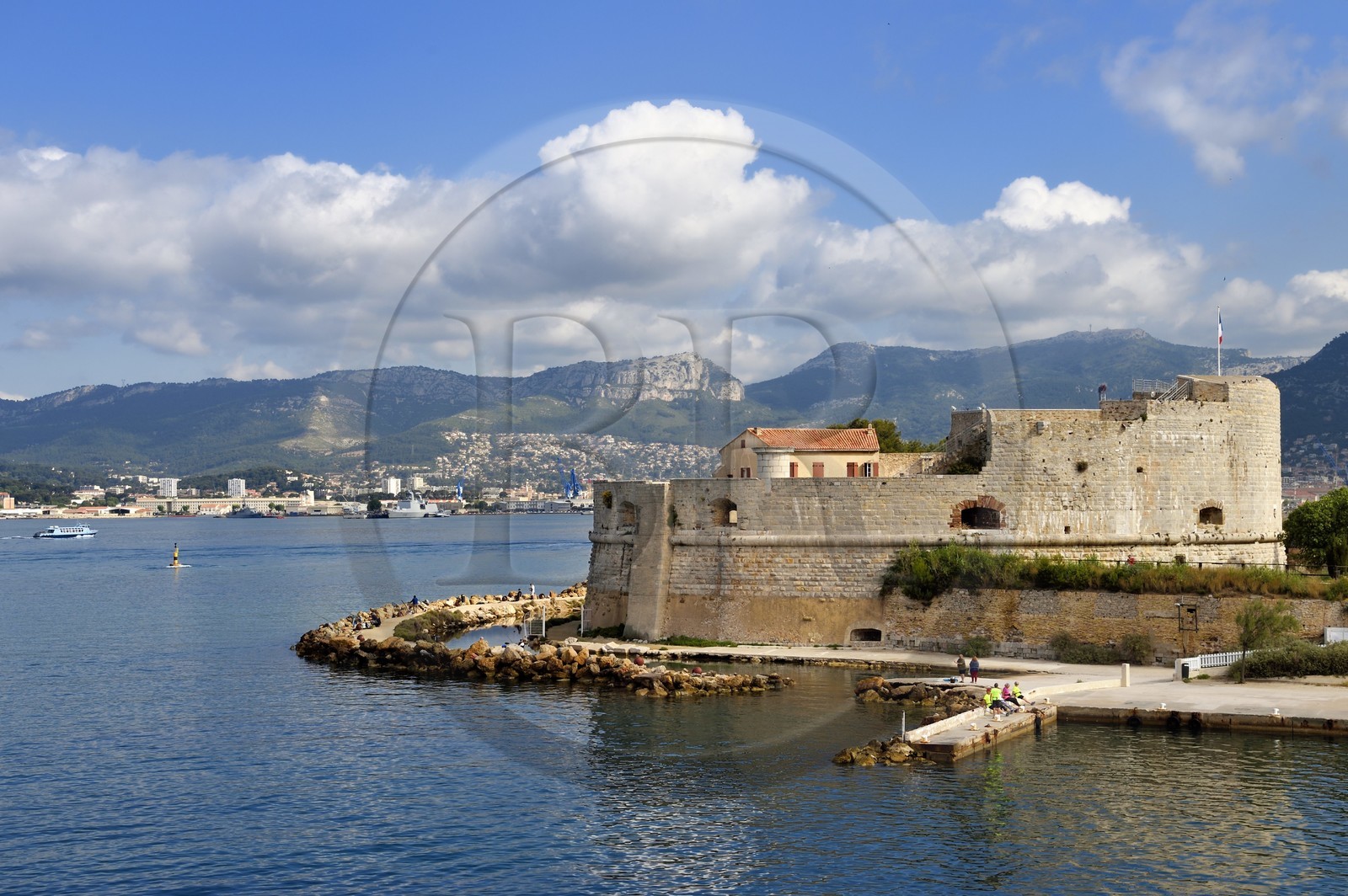 France, Var, the Rade (Roadstead) of Toulon, area of Morillon, the Tour Royale (Royal Tower) also called La Grosse Tour)