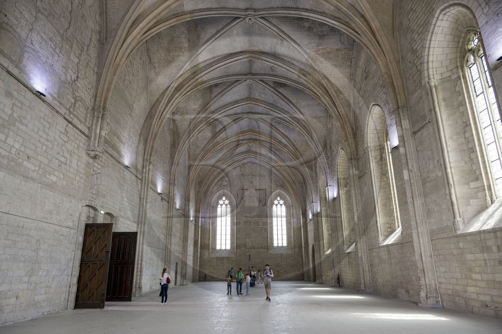 France, Vaucluse (84), Avignon, Palais des Papes classé Patrimoine mondial de l'UNESCO, la Grande Chapelle