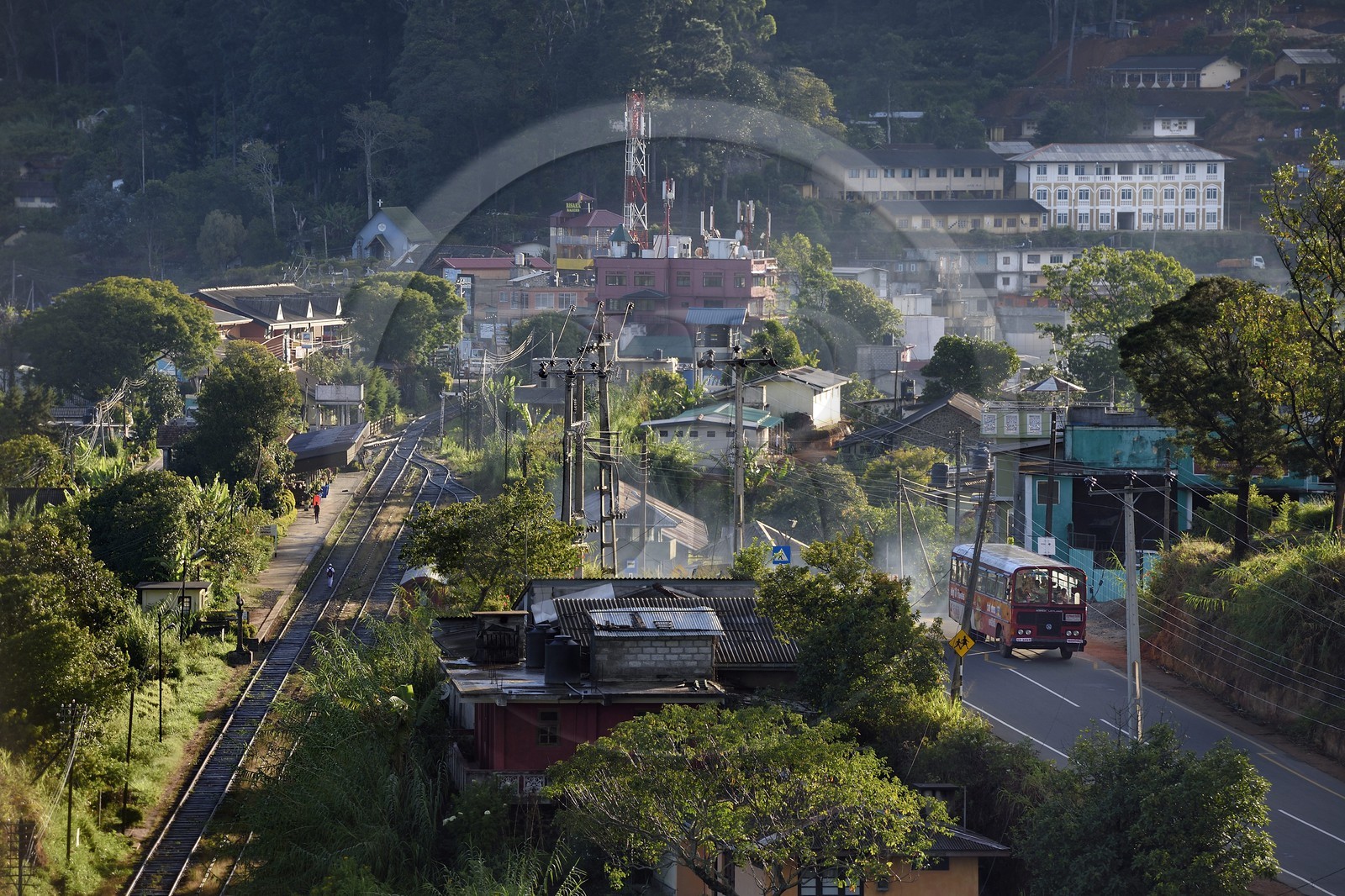 Sri Lanka, Province d'Uva, Haputale et sa gare ferrovière