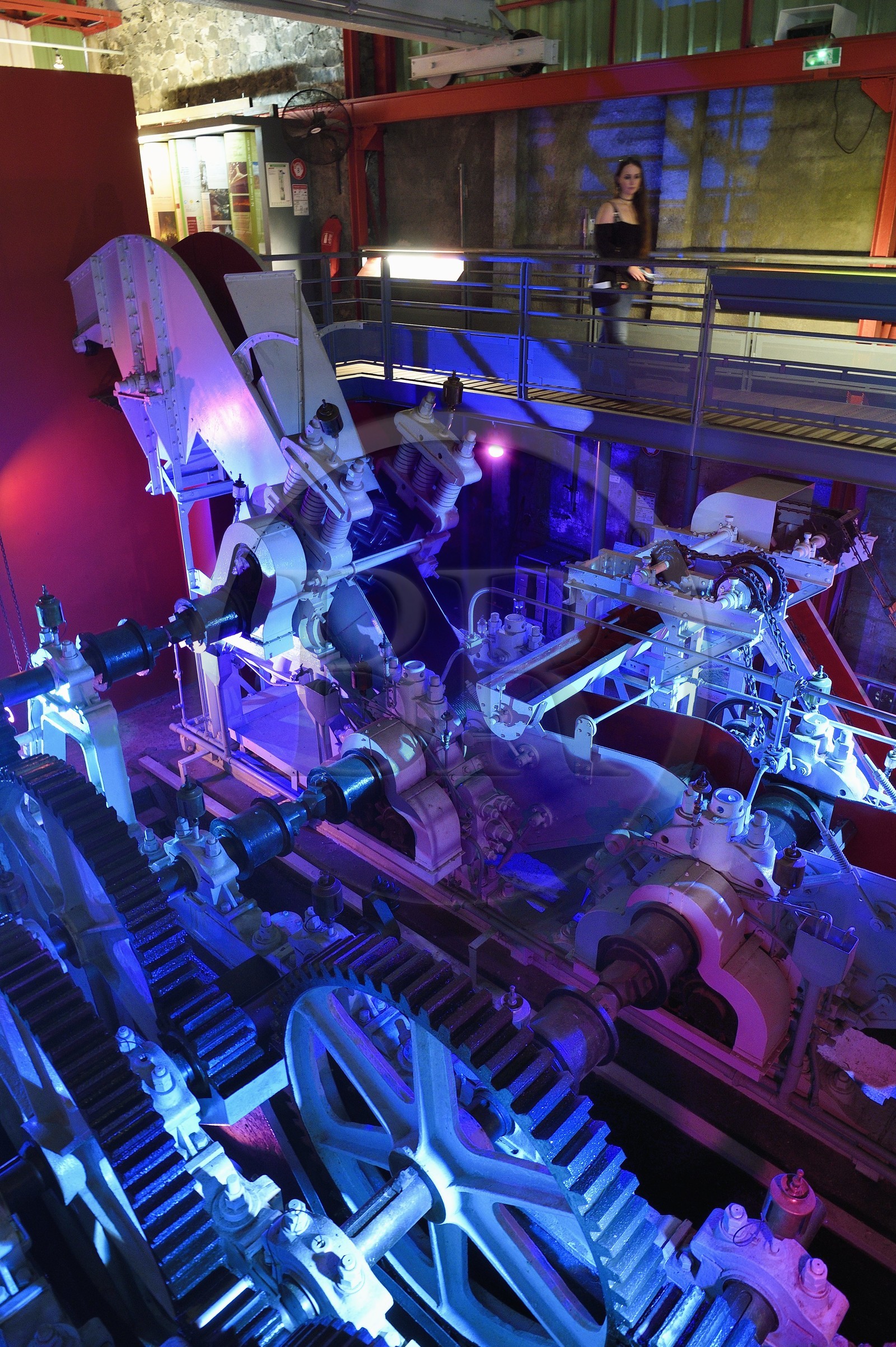 France, Reunion island (French overseas department), Saint Pierre, estate of the Isautier distillery, museum of the Rum Saga, 1940s sugar cane mill