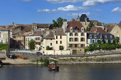 France, Dordogne (24), Bergerac, le Vieux Bergerac et les rives de la Dordogne