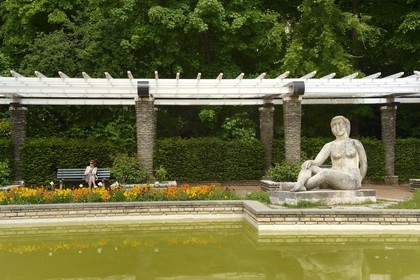 France, Rhône (69), Lyon,  le parc de la Tête d' Or, la Grande Roseraie