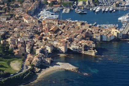 France, Var, Saint-Tropez, (aerial view)