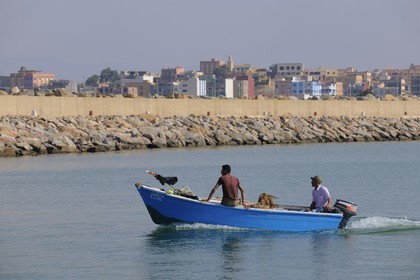 Maroc, région de l'Oriental, le port de pêche et plaisance de Ras Kebdana (Cap de l'Eau ou Cabo de Agua)