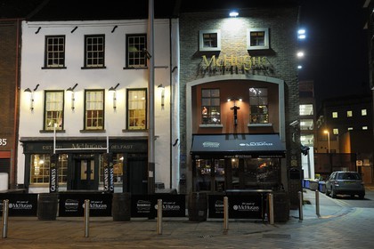United Kingdom, Northern Ireland, Belfast, the oldest pub in town dating back to 1711 the McHughs