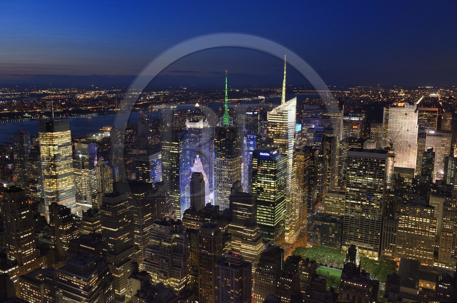 Etats-Unis, New York, Manhattan, quartier de Midtown, Times Square et Bryant Park