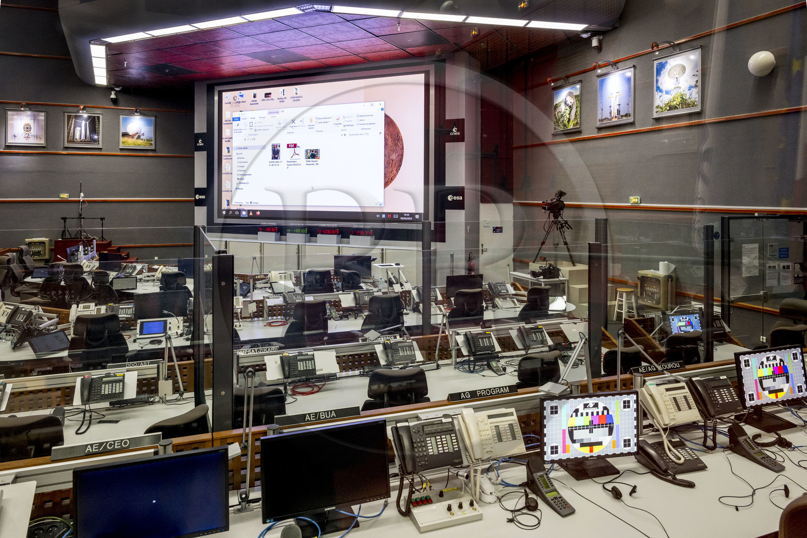 France, Guyane, Kourou, Centre Spatial Guyanais (CSG), la salle de commandement Jupiter