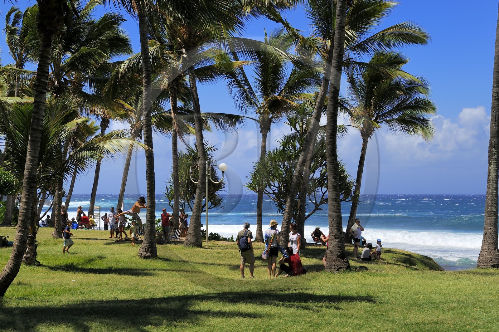 France, île de la Réunion, la côte sud, plage de Grand-Anse