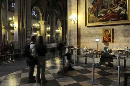France, Paris (75), île de la Cité, la cathédrale Notre-Dame