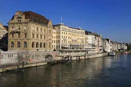 Suisse, Bâle, l'Hôtel de luxe les Trois Rois