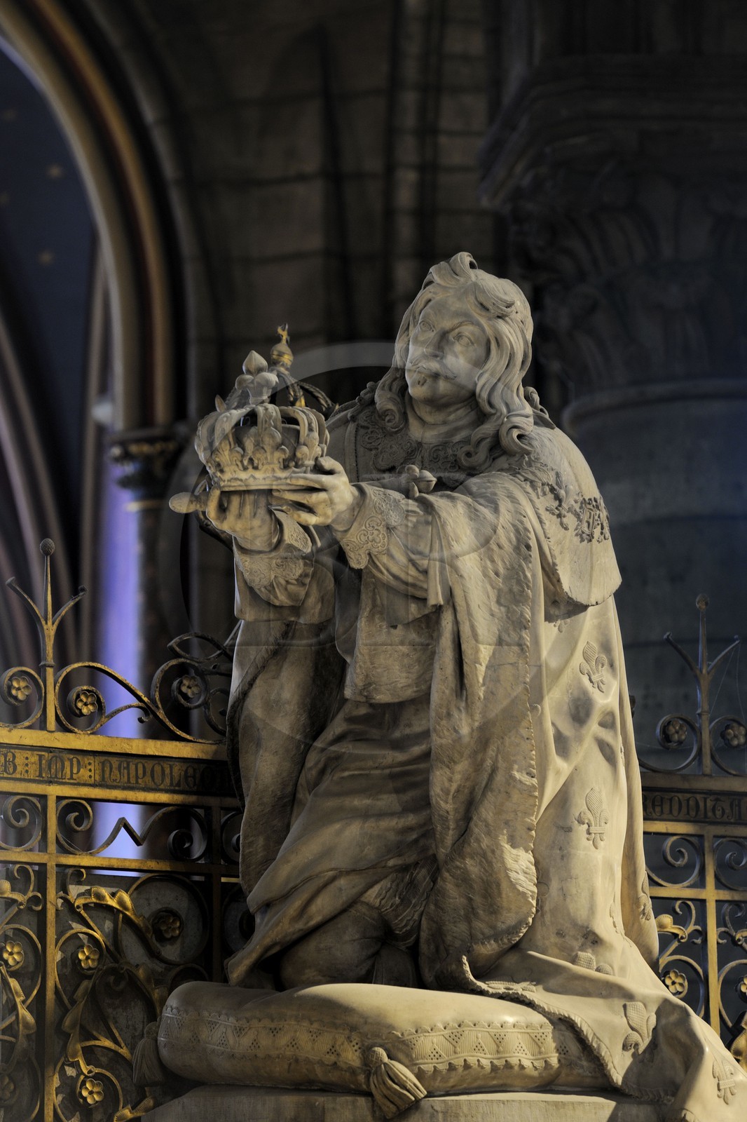 France, Paris (75), île de la Cité, la cathédrale Notre-Dame, le choeur, Louis XIII par Guillaume Coustou