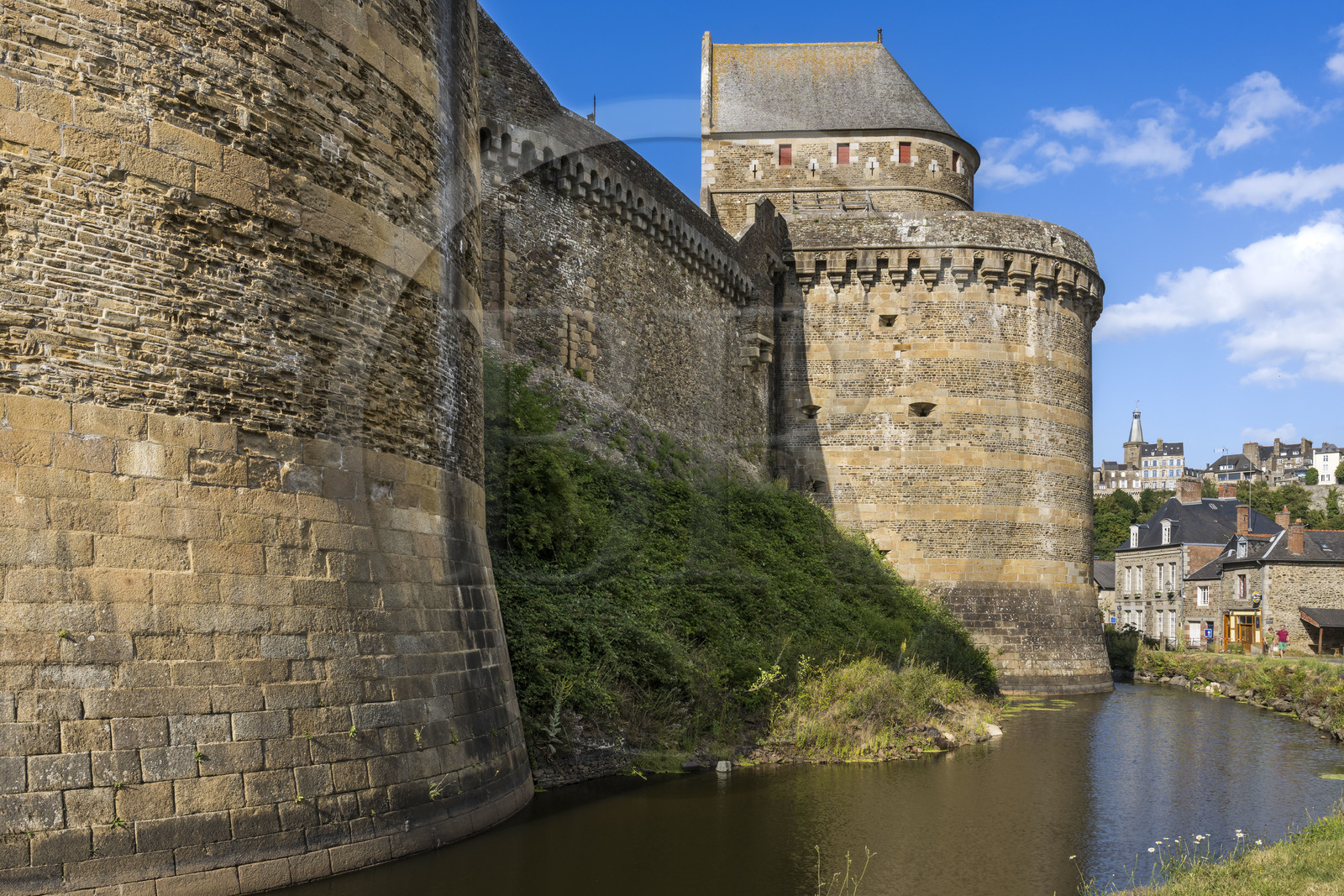 France, Ille-et-Vilaine (35), Fougères, le château-fort du XIIe siècle, la tour Raoul