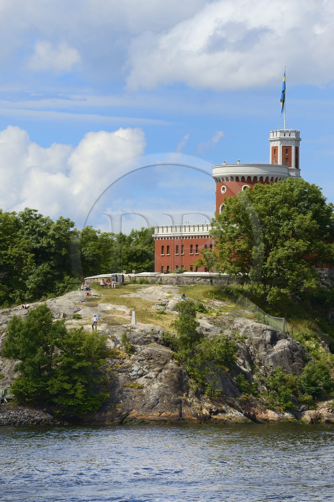 Suède, Stockholm, Ile de Kastellholmen, chateau de Kastellholmen