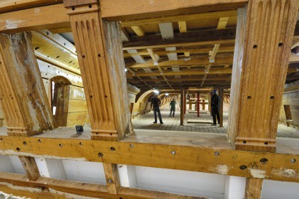 France, Charente-Maritime (17), Rochefort, le quartier de l'Arsenal, chantier de l'Hermione