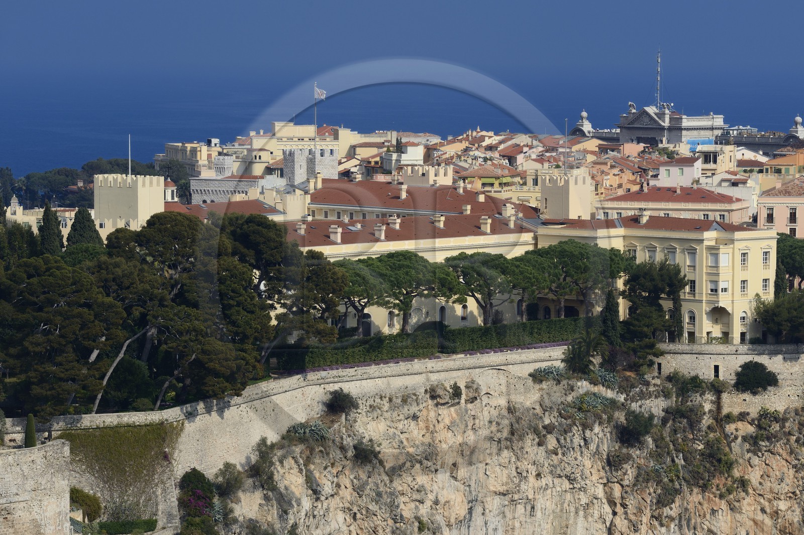 Principauté de Monaco, Monaco, Le Rocher, palais princier