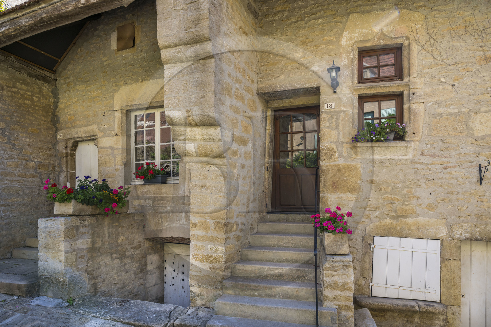 France, Yonne, Montreal (Burgundy), 13th century house in the Grand-Rue