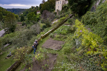 France, Yonne (89), parc naturel régional du Morvan, Avallon, Traverses, les jardins-terrasses