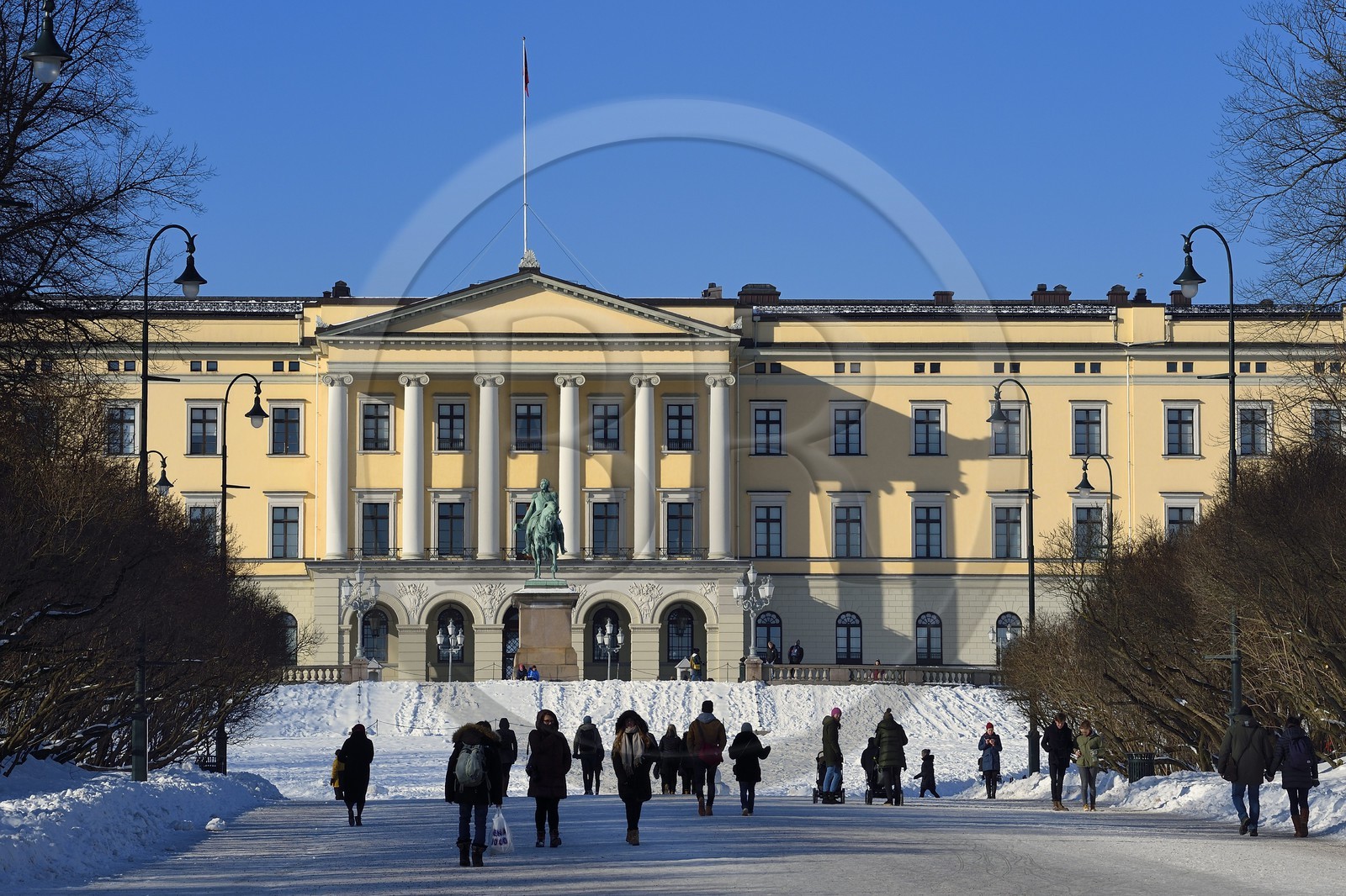 Norvège, Oslo, le Palais Royal (Kongelige Slott)