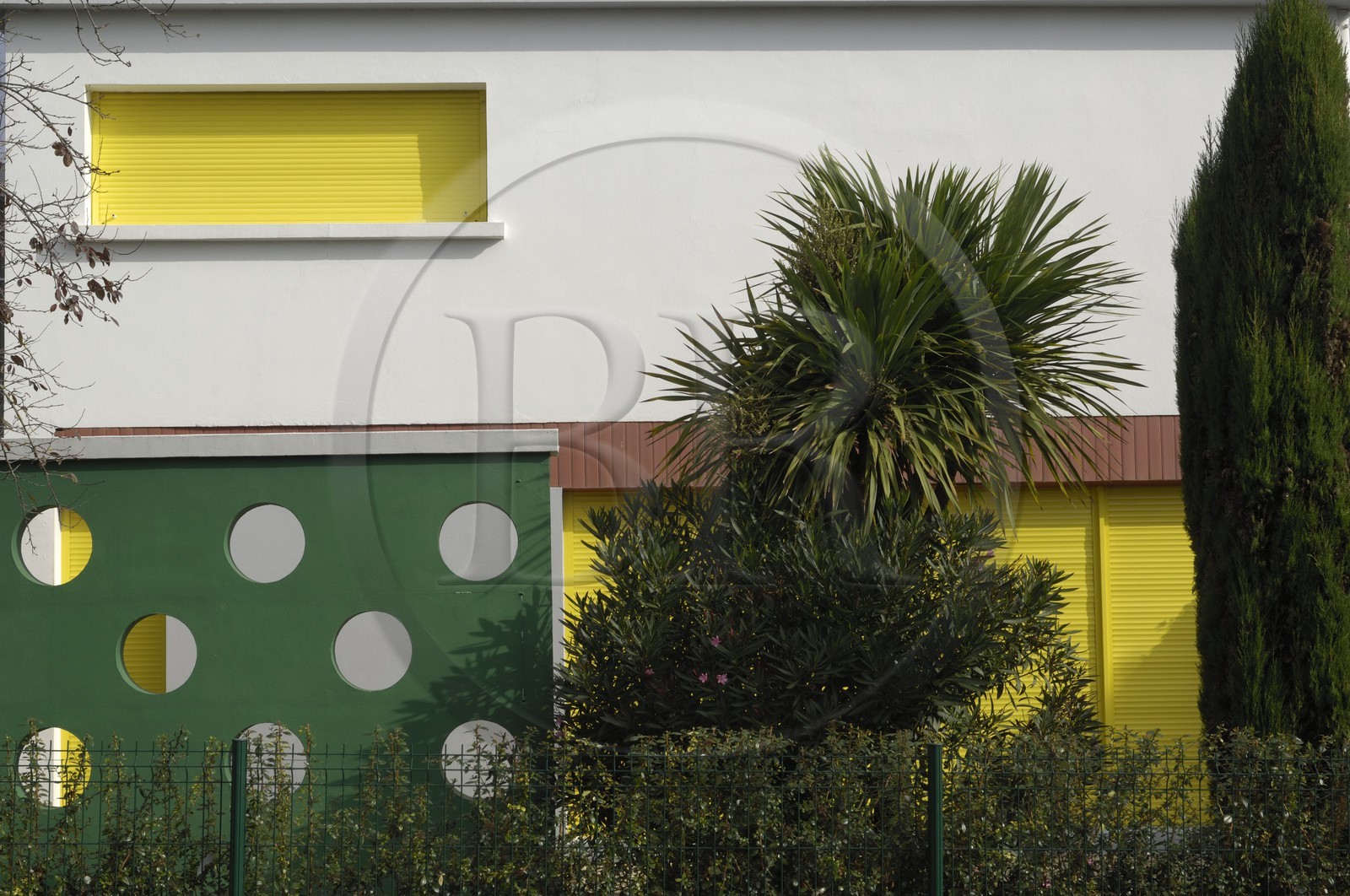 France, Charente-Maritime (17), Royan, détail d'une maison du quartier Foncillon