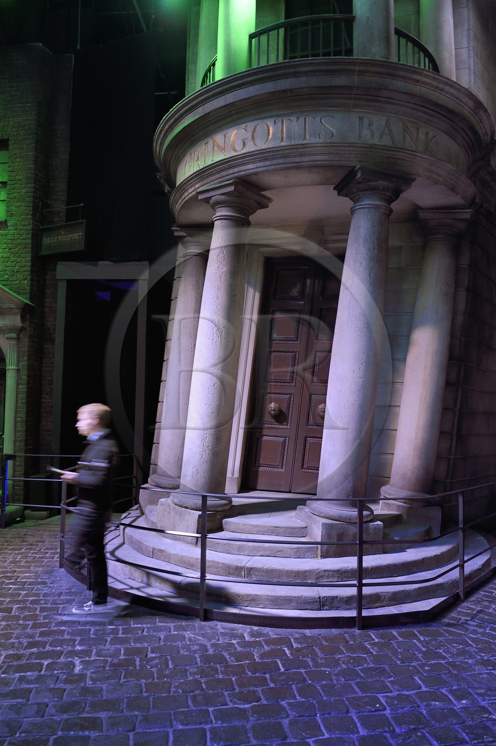 United Kingdom, Hertfordshire, Leavesden, Leavesden Film Studios, Harry Potter Studio Tour London, the scene of the eight Harry Potter movies' making of, the Gringotts Wizarding Bank in Diagon alley