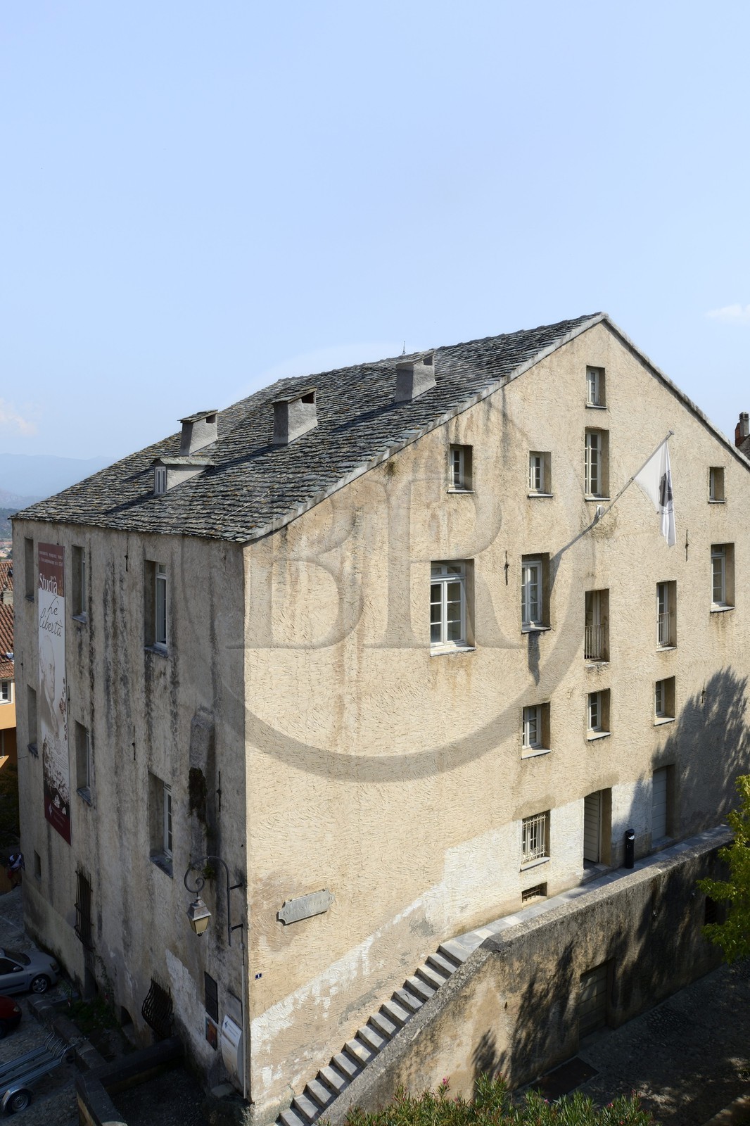 France, Haute-Corse (2B), Corte, le palais National, siège du gouvernement central de Corse et résidence de Pascal Paoli de 1755 à 1769