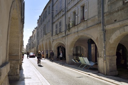 France, Charente-Maritime (17), La Rochelle, les arcades de la rue du Minage