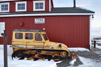 Norway, Svalbard, Spitzbergen, Longyearbyen, 1950s half-track