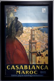 Morocco, Casablanca, Abderrahman Slaoui museum called the Collector's House, Orientalist poster published by the tourist office from Casablanca