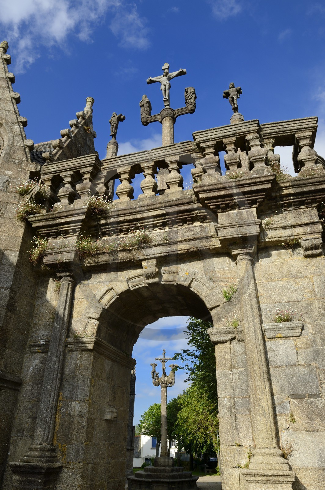 France, Finistère (29), Lampaul-Guimiliau, enclos paroissial de l'église