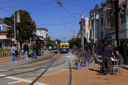 United States, California, San Francisco, Castro District, Gay District, end of the line of the tram