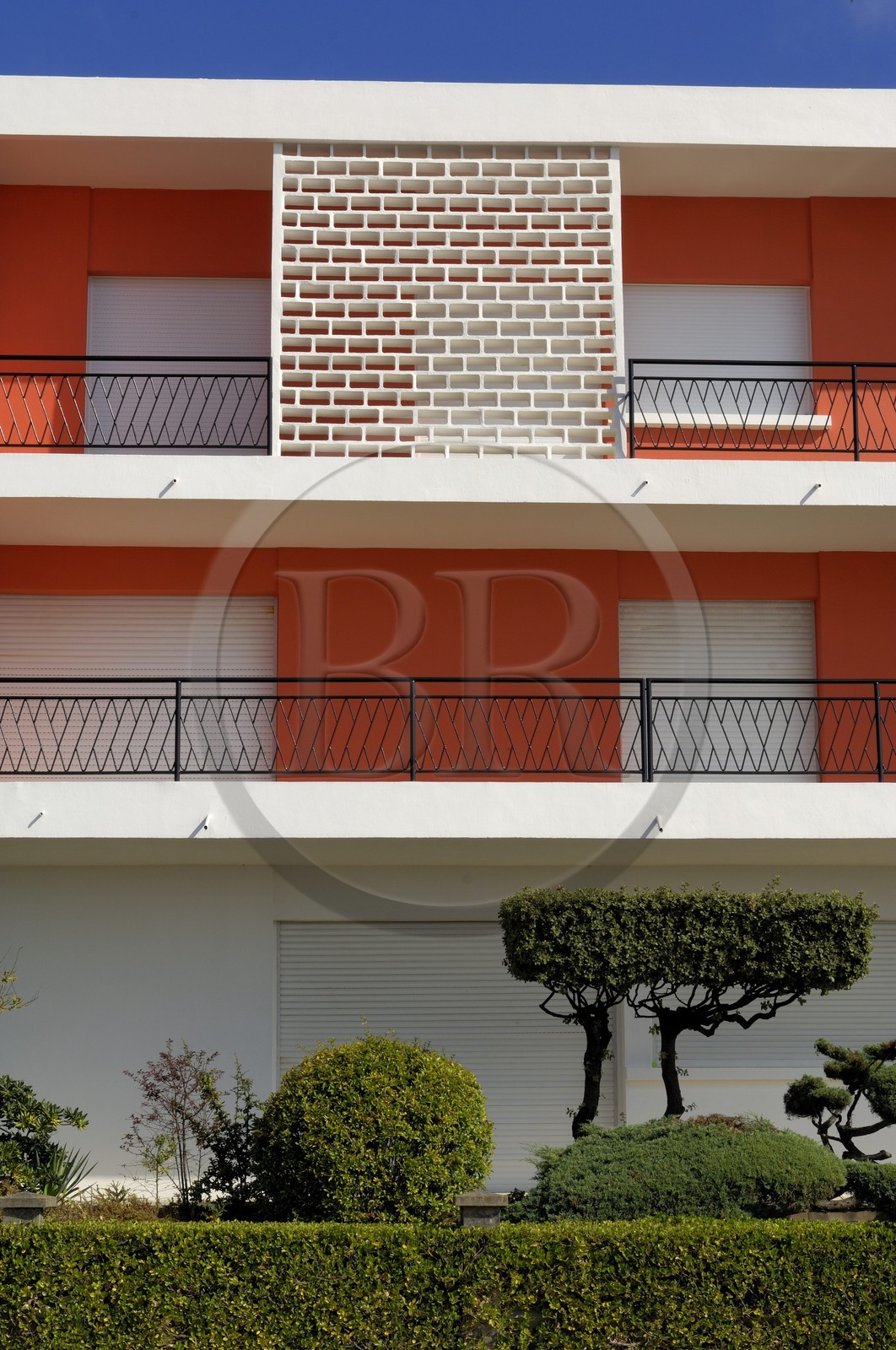 France, Charente-Maritime (17), Royan, sur le boulevard Frédéric Garnier qui longe la Grande Conche