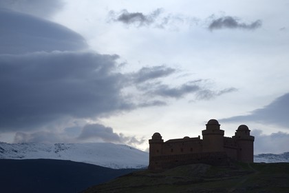 Spain, Andalusia, province of Granada, Sierra Nevada, La Calahorra, La Calahorra Castle, former Muslim fortress modified in the 16th century with Renaissance Style
