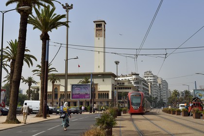 Morocco, Casablanca, the Gran Casablanca Wilaya (former city hall) on Mohammed V square, built between 1928 and 1936 by the architect Marius Boyer