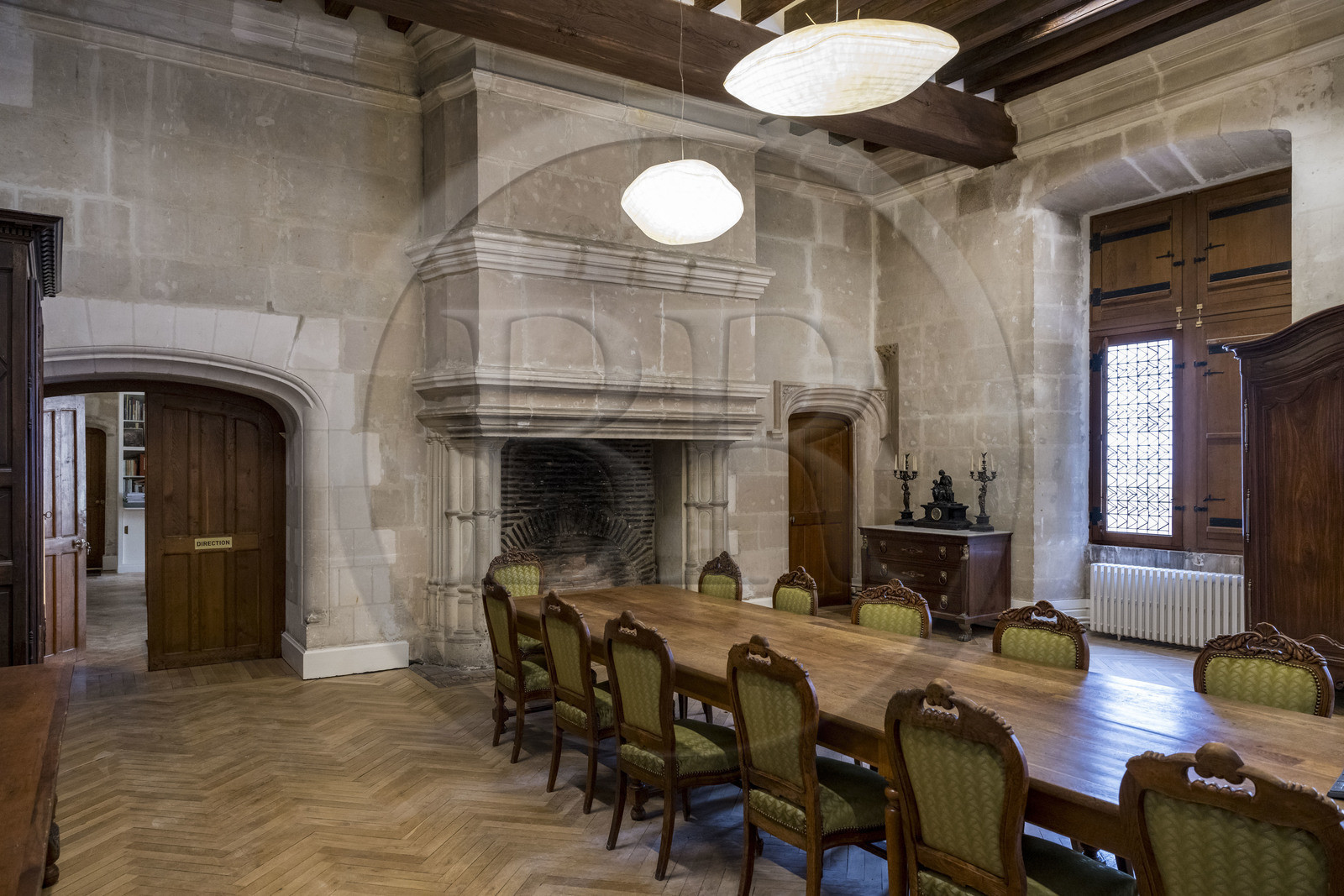 France, Loire-Atlantique (44), Nantes, quartier du Bouffay, le chateau des Ducs de Bretagne, la salle du batiment du Petit Gouvernement appelé Logis du Roy où aurait été signé l’édit de Nantes par le roi Henri IV le 30 avril 1598