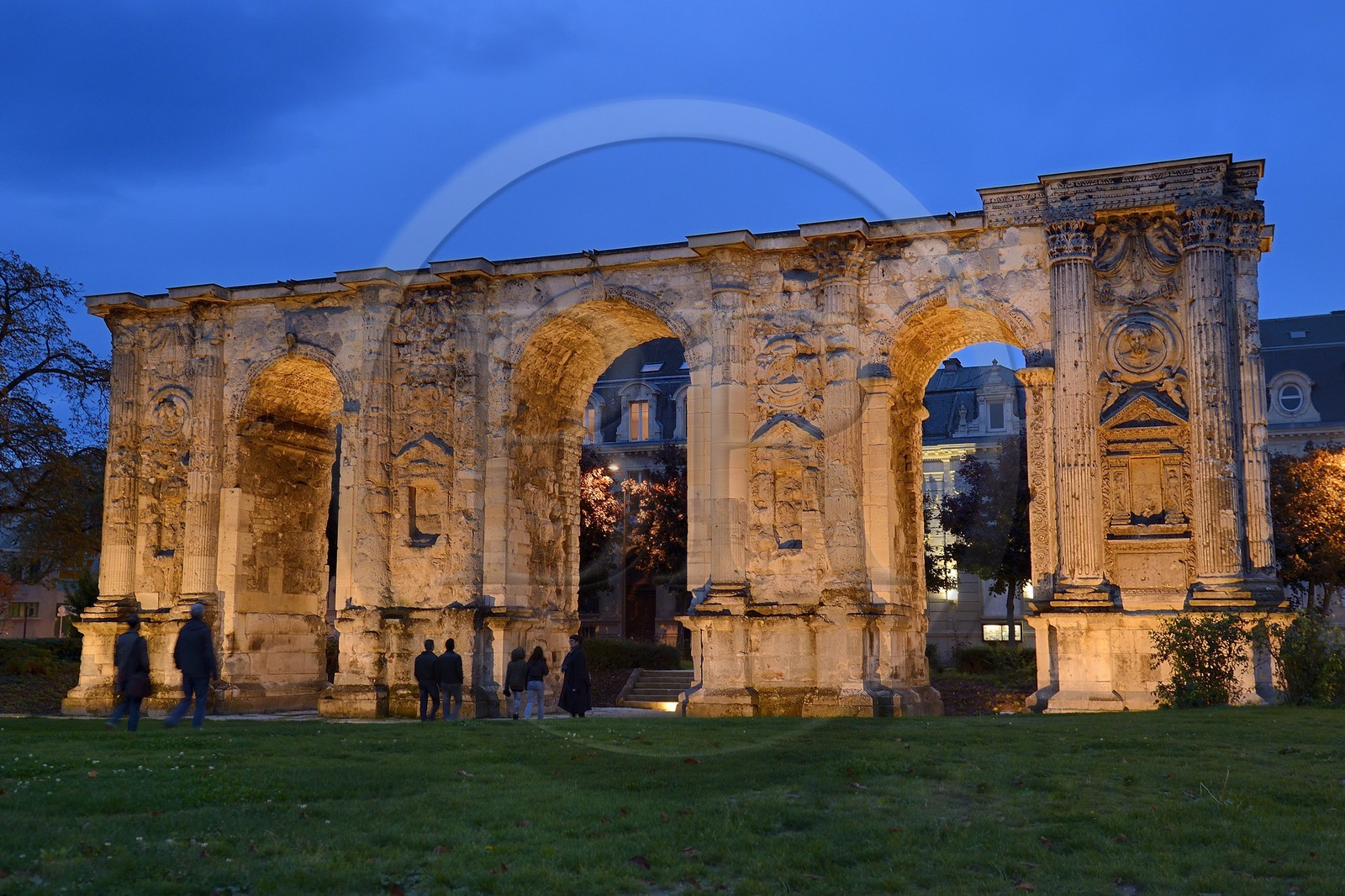 France, Marne (51), Reims, la Porte de Mars est le plus large arc du monde romain
