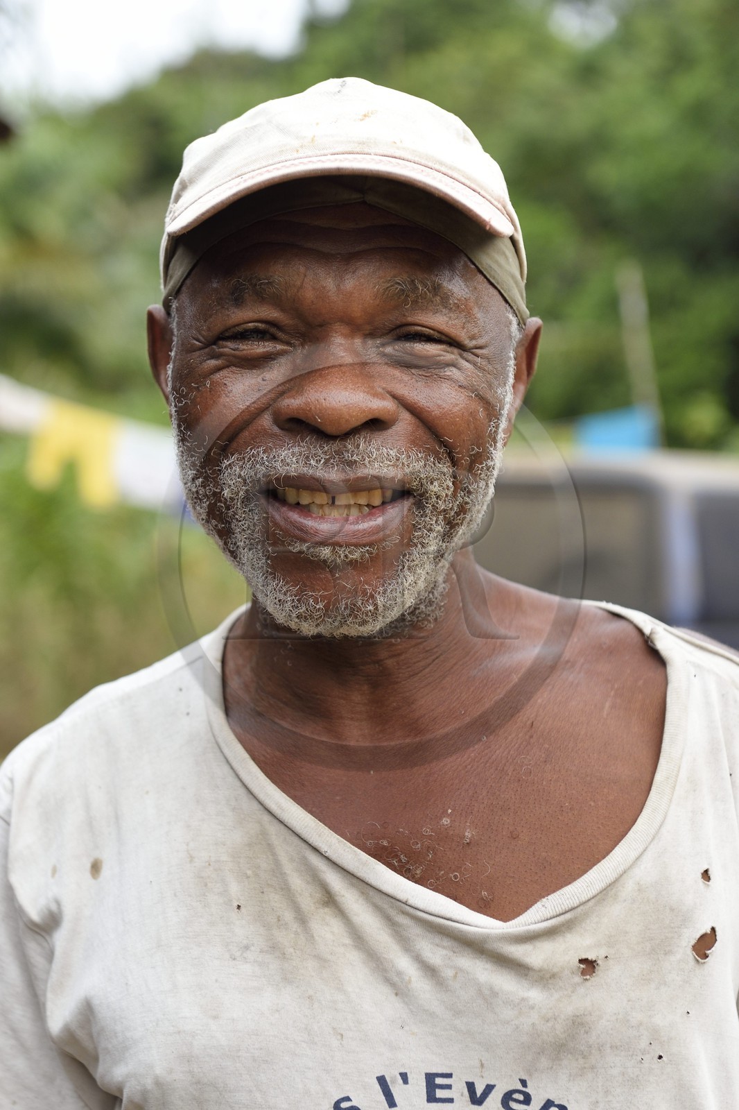 Gabon, province de Ogooué- Maritime, Omboué, région du Loango, producteur de vin de palme