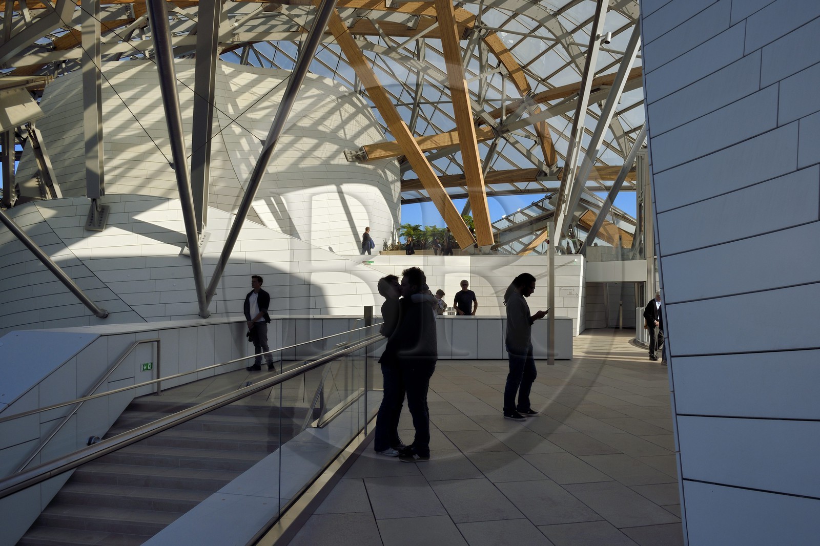 France, Paris (75), la Fondation Louis Vuitton de l'architecte Frank Gehry (Demande d'autorisation nécessaire avant publication)