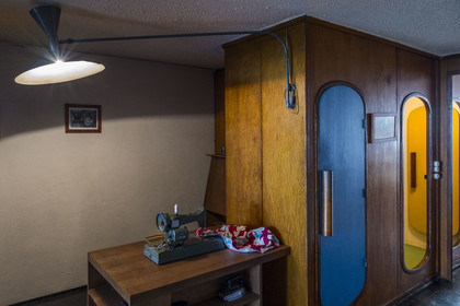 France, Loire-Atlantique (44), banlieue de Nantes, Rezé, la Maison Radieuse par l'architecte Le Corbusier, le logement témoin resté dans son état d'origine