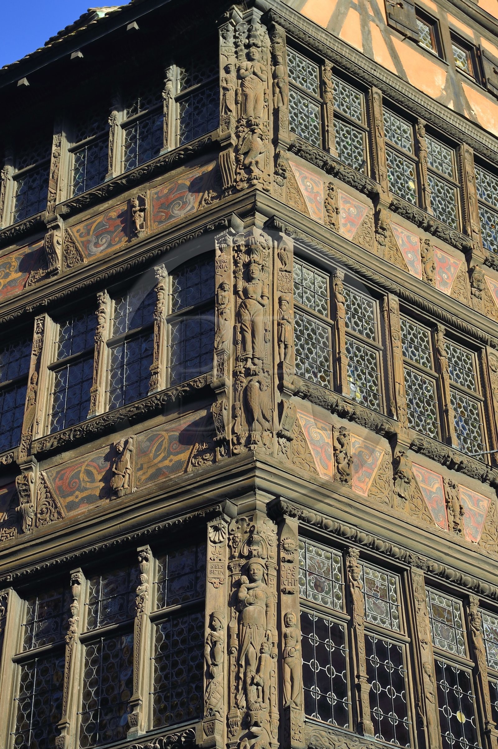 France, Bas-Rhin (67), Strasbourg, vieille ville classée au Patrimoine Mondial de l'UNESCO, place de la cathédrale, Maison Kammerzell du XVe-XVIe siècle