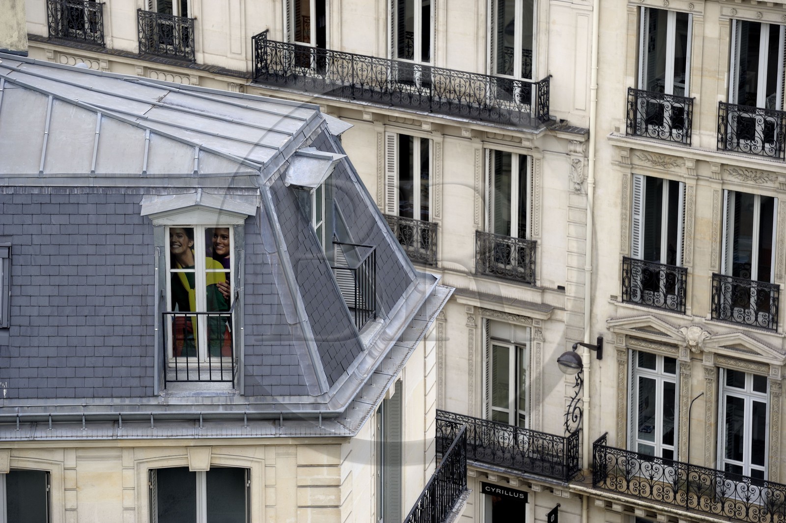 France, Paris (75), immeuble du boulevard Haussmann