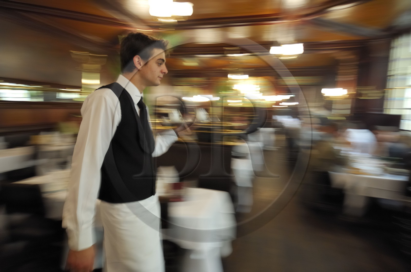 France, Paris (75), la brasserie Flo et sa décoration 1900
