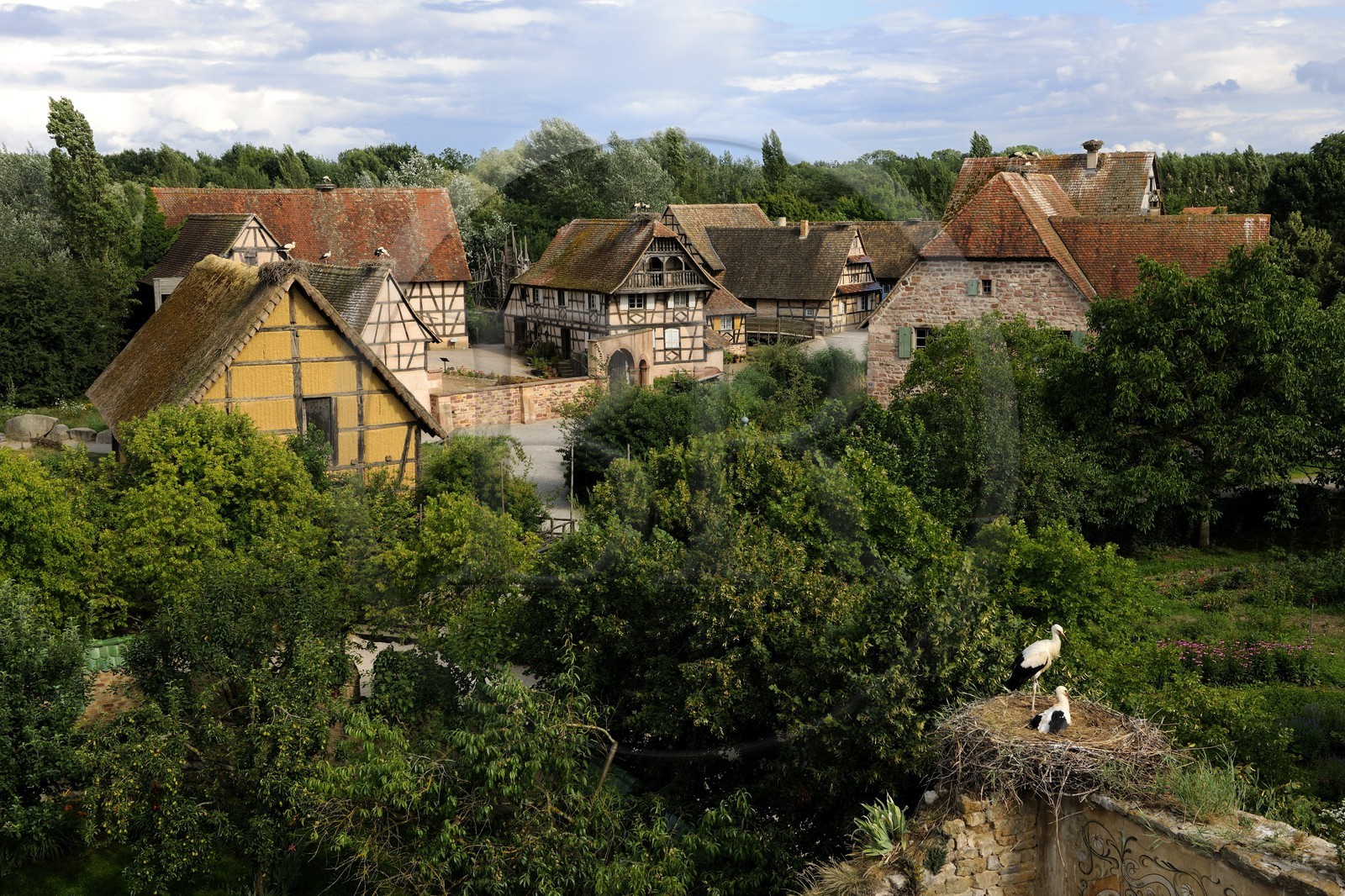 France, Haut-Rhin (68), Ungersheim, l'écomusée d'Alsace
