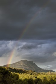 France, Bouches-du-Rhône (13), Pays d'Aix en Provence, vers le Tholonet, la Montagne Sainte Victoire, route Cézanne